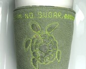 Black Sea Turtle Coffee Cup Cozy