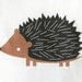 Baby girl clothes, hedgehog. Long or short sleeve. Your choice of size.