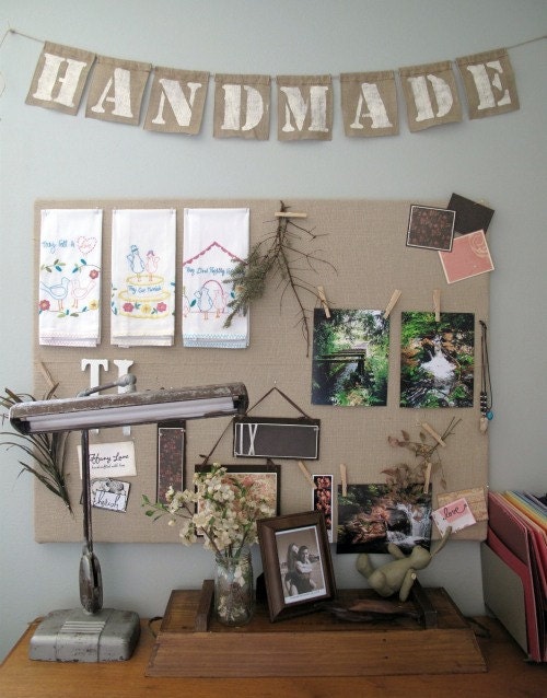 7 Letters - Burlap Garland - Wall & Party Decor