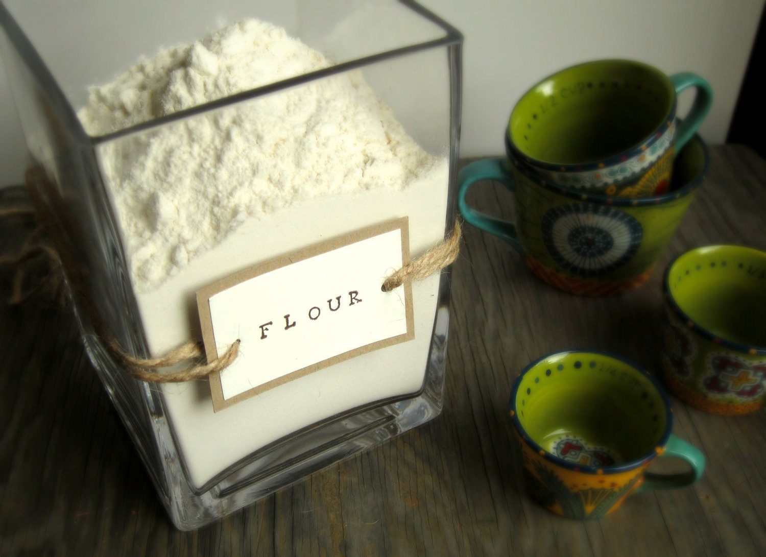 Kitchen Jar Labels Custom - Rustic Twine and Kraft Paper