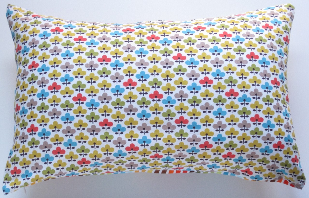 Decorative Pillow Cover - Double Sided - Contemporary - Floral - Stripes - Accent Pillow - Throw Pillow