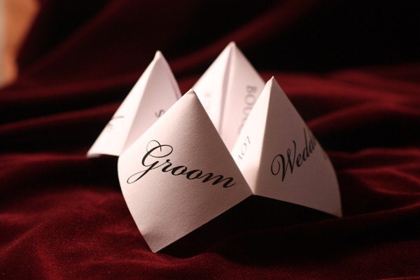 Print Your Own - Cootie Catcher - Wedding Favor