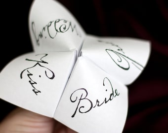 Print Your Own - Cootie Catcher - Wedding Favor