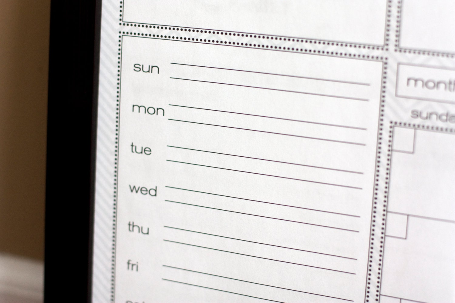 Print Your Own - Family Calendar - 4