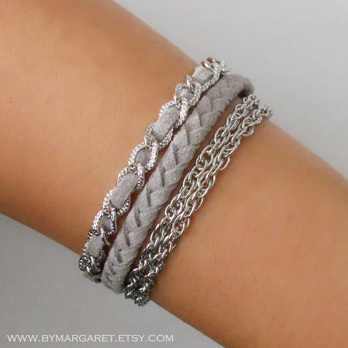 Grey AUTUMN Braided Bracelet