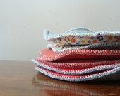 Wool Nursing pads -Sexy WOOly Milk Pads - Reusable wool nursing pads with organic cotton backing (SUPER absorbent) Set of ANY Three (RANDOM)
