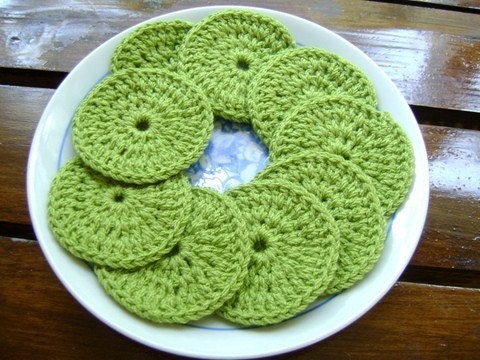 COTTON-Crochet Round Facial scrubbies...