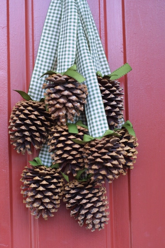 PineCone Cluster/Wreath -Nature Winter Decor-