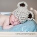 Oatmeal Chunky Baby Bear Beanie / you choose size / some sizes are ready to ship / photo prop