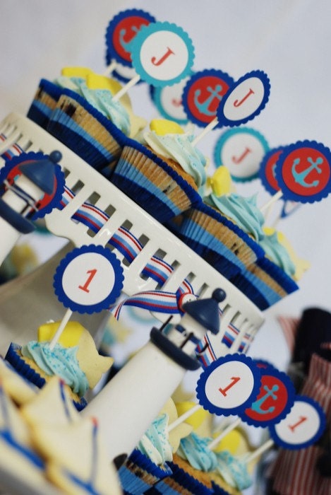 Sailor Cupcake Toppers