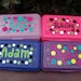 Personalized Polka Dot Pencil/Crayon Box.Art/Makeup
