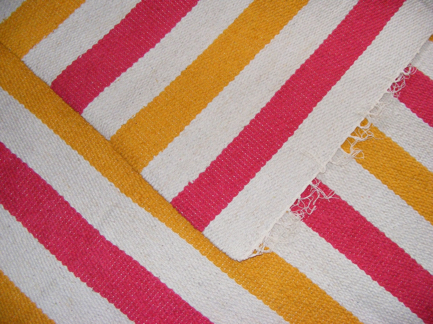 Hand Woven Rug - 5'1" x 6' 6"