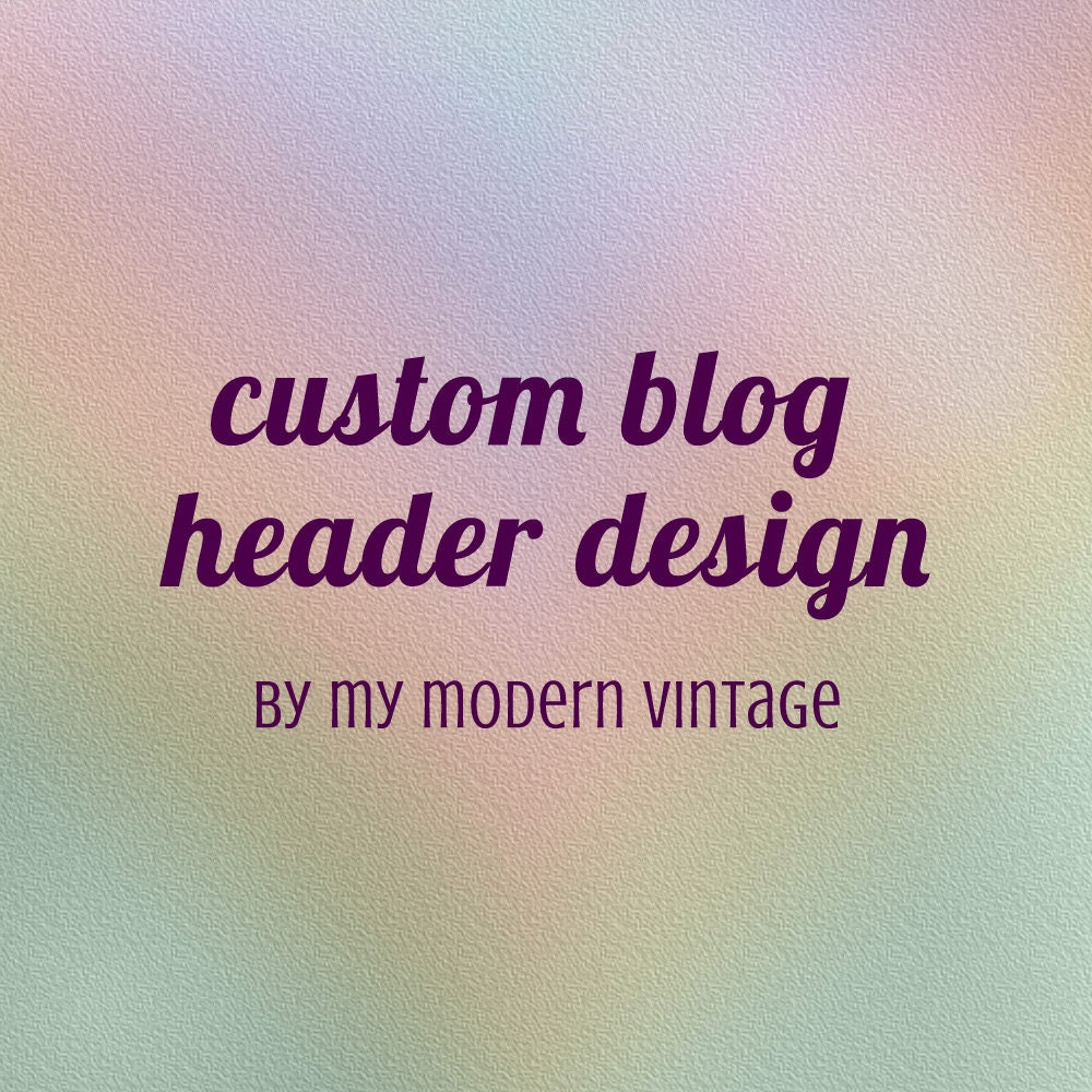 Custom Blog Header Design
