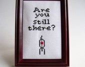 Portal still there turret quote cross stitch