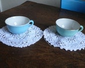 Vintage doily , handmade,  french,  crochet,  white, table mats, circle,   vintage french lace and pieces by ancienesthetique on etsy