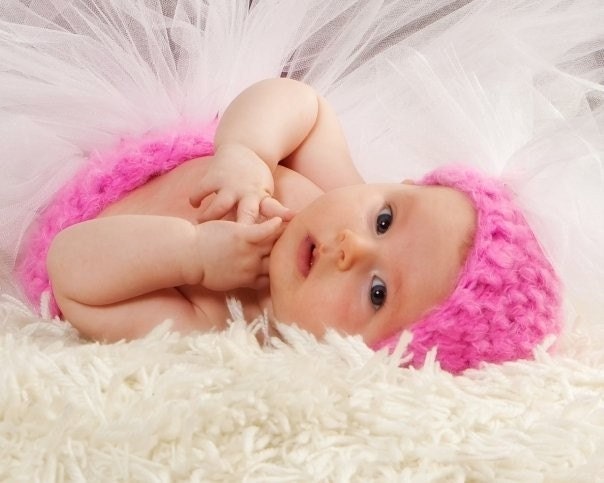 Tutu P-Pod, Baby Cocoon, Photography Prop with matching Hat - You pick custom color