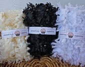 Tissue Paper Fringe Garland White 4 Yards
