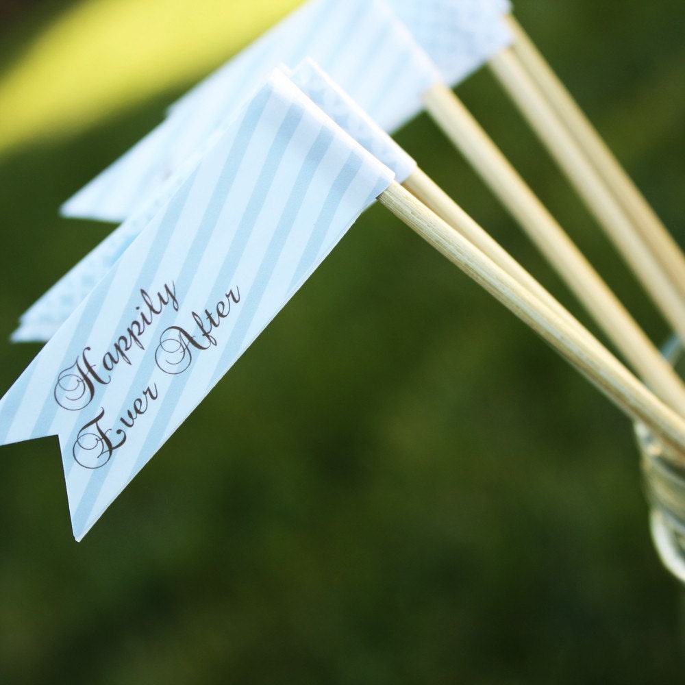 Printable Drink Flags- Cailin Collection