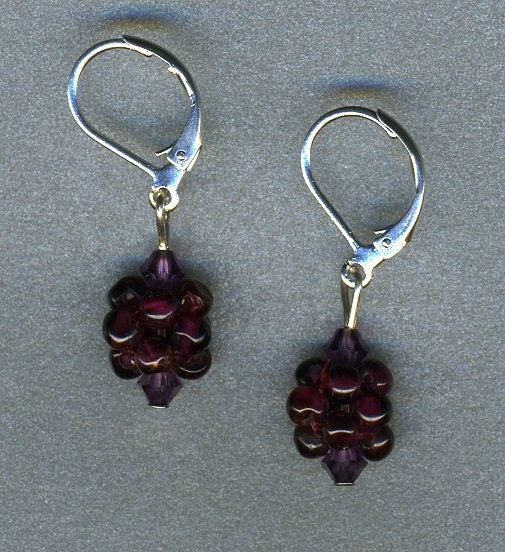 Garnet Berry Earrings-jewelry