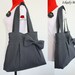 SALE 10% Green Canvas Bag / Tote / Handbag / Shoulder Bag / Bow Purse / Weddings gift