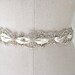 Bridal beaded scroll crystal rhinestone wedding sash/belt. CRYSTAL SCROLL