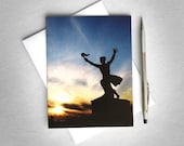 Sunset in Budapest notecard (Freedom)