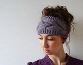 Alpaca Blend Headband in Lavender