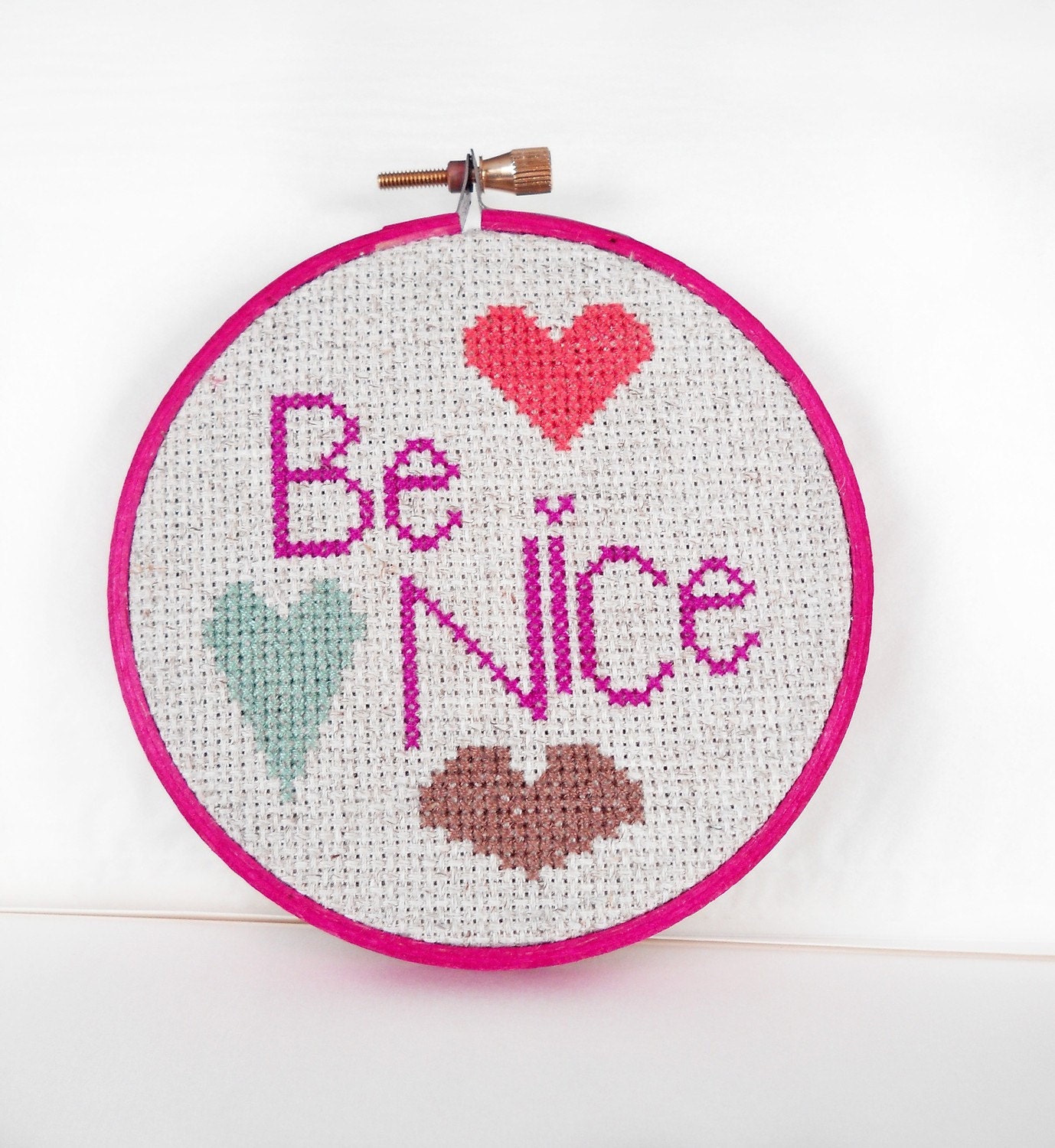 Be Nice Cross Stitch