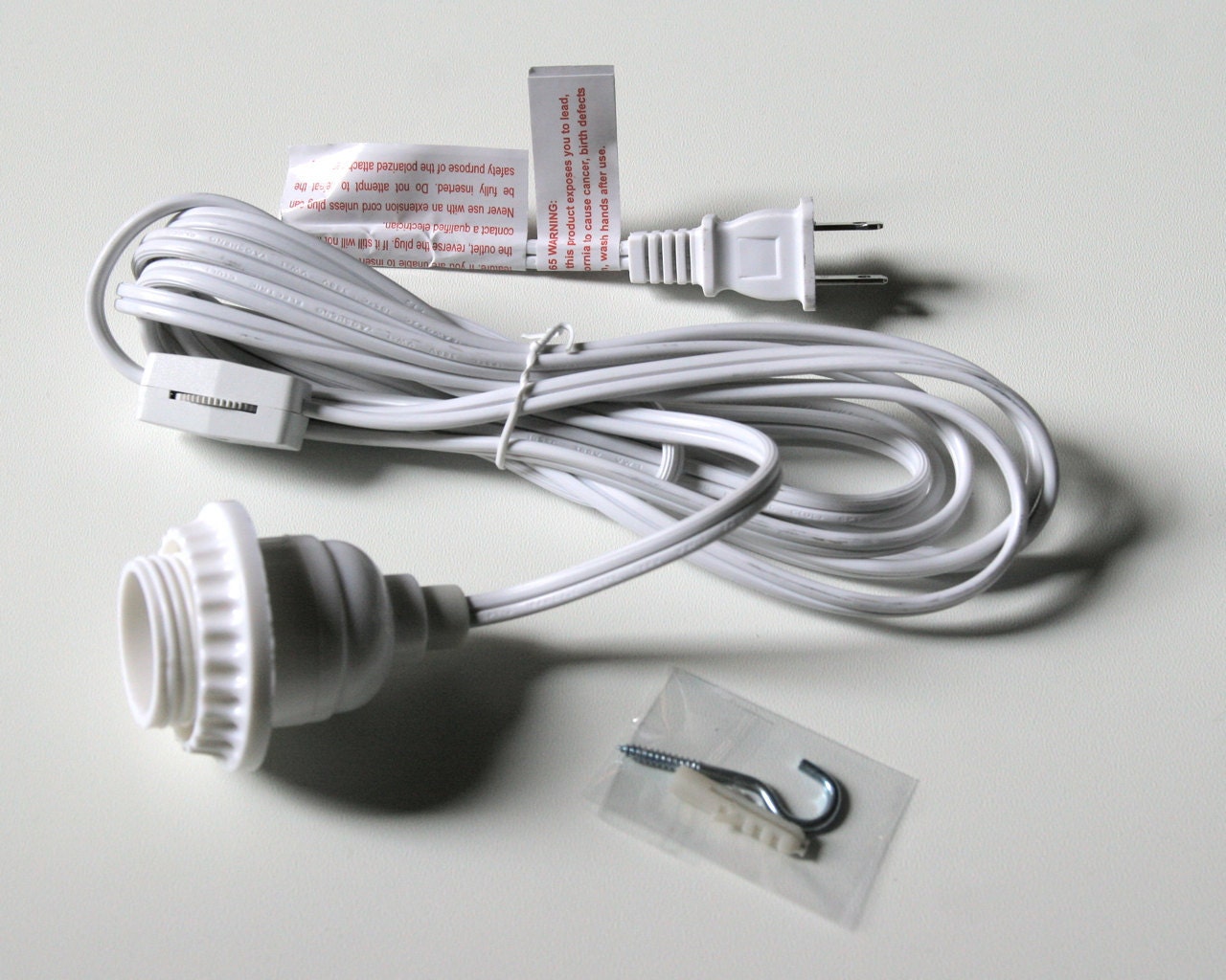 White Light Bulb Cord - For American Outlet ONLY