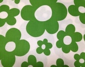 Green flower printed One yard Japanese fabric