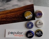 SUPRISE 6 Pack Beer Cap Magnets