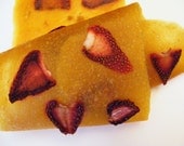 Mango Fruit Leather with dried Strawberries