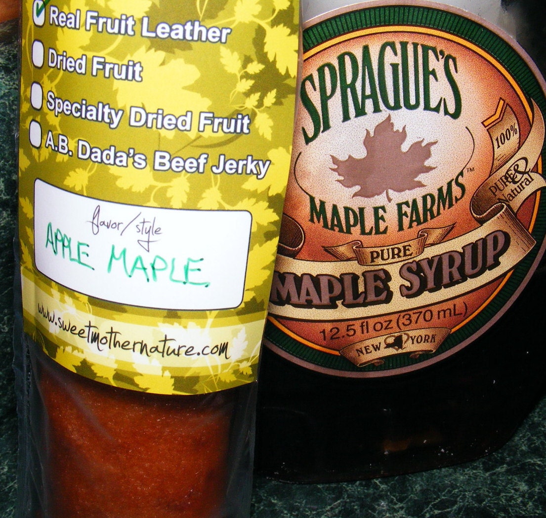 APPLE / MAPLE Swirl  Fruit Leather