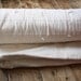 Cotton sleeping bag natural unbleached, tie quilted - adult