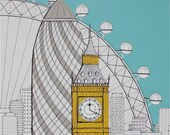 SIGNED PRINT London Landmarks