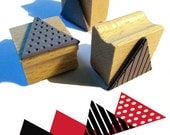 3 rubber stamps - TRIANGLE