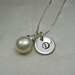 Bridesmaid Jewelry - Set of 6 - Monogram Bridesmaid Necklace