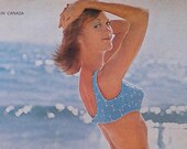 Vintage Vogue Magazine Ad 1965 Catalina Ocean Blue Bikini Beach Summer Sixties