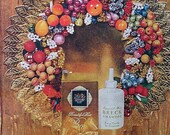 1955 Vintage Ladies Home Journal Breck Hair Shampoo Ad Christmas Wreath