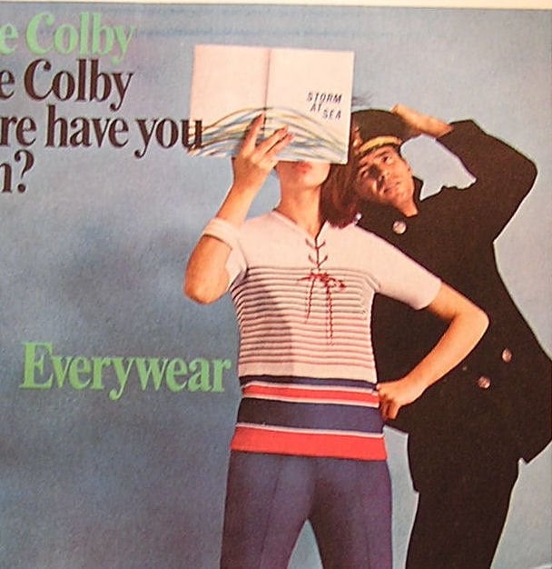 Vintage Print Ad Jane Colby Sportswear Sixties 60s Glamour Magazine 1966 Sailor