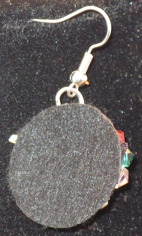 Bird and Flower Lace Earrings