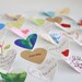 Personalized anniversary Gift or First anniversary paper gift - Anniversary Card - 3d framed hearts - Paper wedding hearts