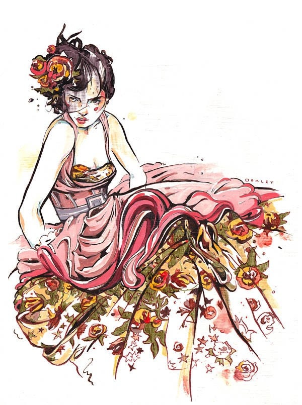 Dior Couture fashion illustration