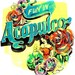 Fun in Acapulco, vintage postcard art