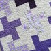 Baby Girl Quilt - Pretty Purple Whirlygigs