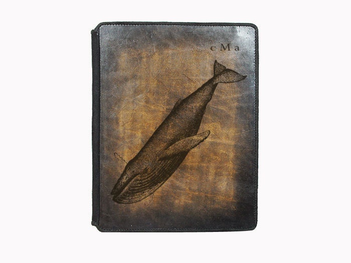 iPad 2,3,4 Leather Cover - Whale