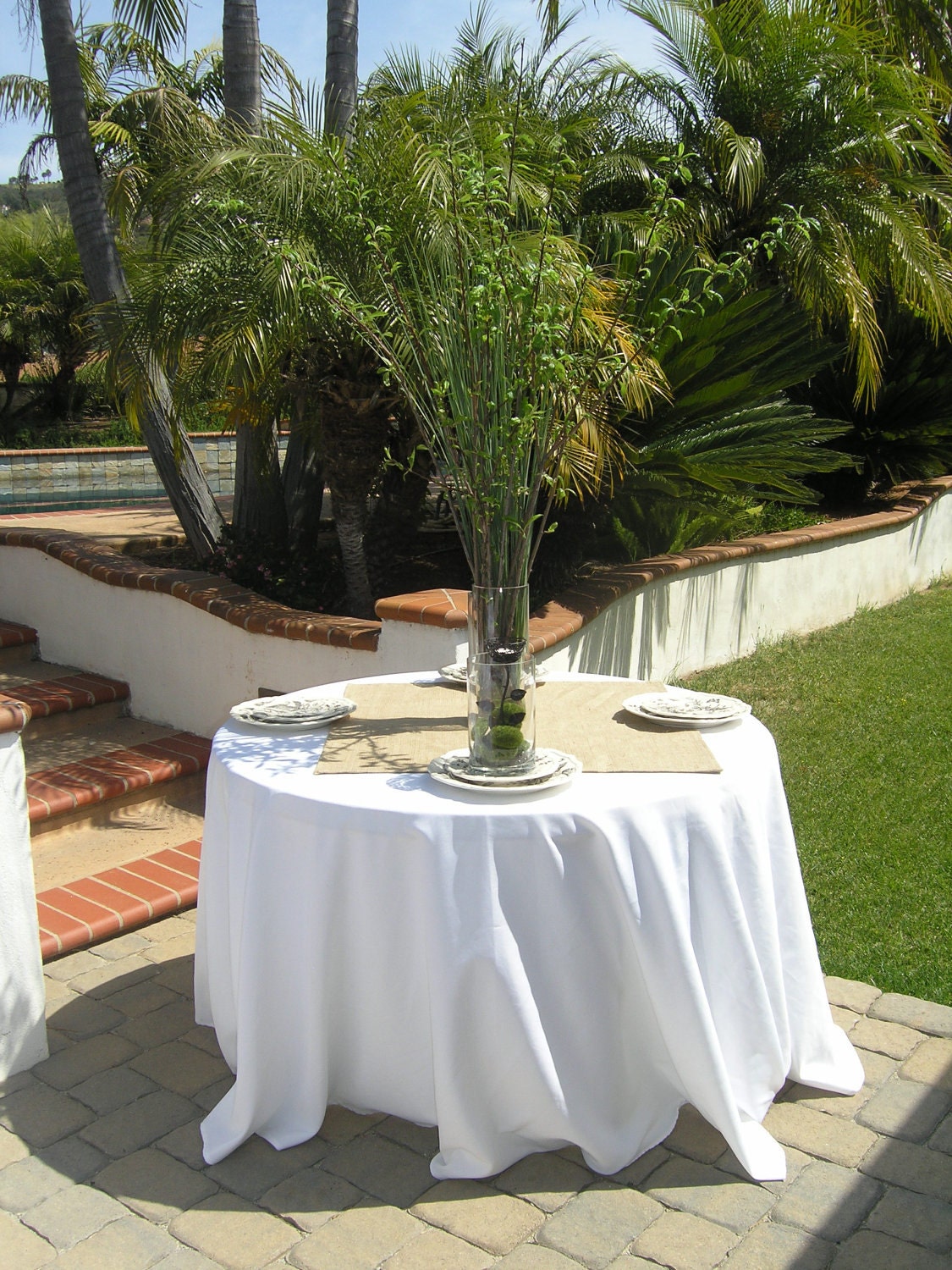 burlap table