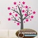 Star Struck Tree - wall art, vinyl decals, matte finish, removable vinyl