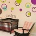 CIRCLE RINGS - 4 Colors - vinyl wall decals kids room nursery stickers bubbles polka dots
