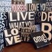 All Because Two People Fell In Love - Little Block Sign - Hand Painted and Distressed